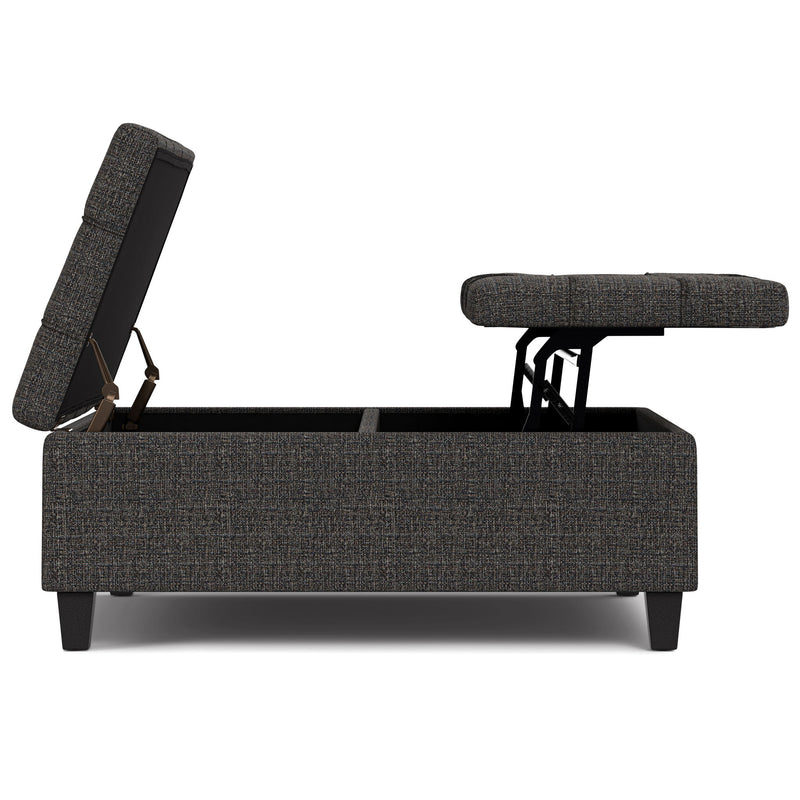 Harrison - Upholstered Coffee Table Storage Ottoman - R&R Furniture Gallery (Fountain Valley, CA)
