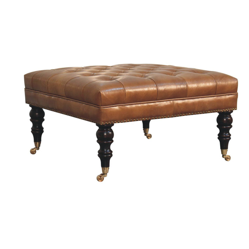Buffalo - Ottoman With Castor Legs - R&R Furniture Gallery (Fountain Valley, CA)