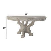 Dresden - Round Dining Table - Bone White - R&R Furniture Gallery (Fountain Valley, CA)