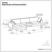 Charlie - Upholstered Deep Seater Sectional Sofa - R&R Furniture Gallery (Fountain Valley, CA)
