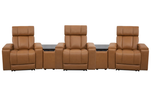 Phoenix - Zero Gravity Power 3 Seat Home Theater Seating With 2 Wedges And Immersive Audio - R&R Furniture Gallery (Fountain Valley, CA)