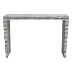 Mosaic Console Table w/ Bone Inlay in Linear Pattern by Diamond Sofa