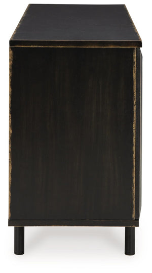 Fair Ridge - Accent Cabinet - Distressed Black - R&R Furniture Gallery (Fountain Valley, CA)