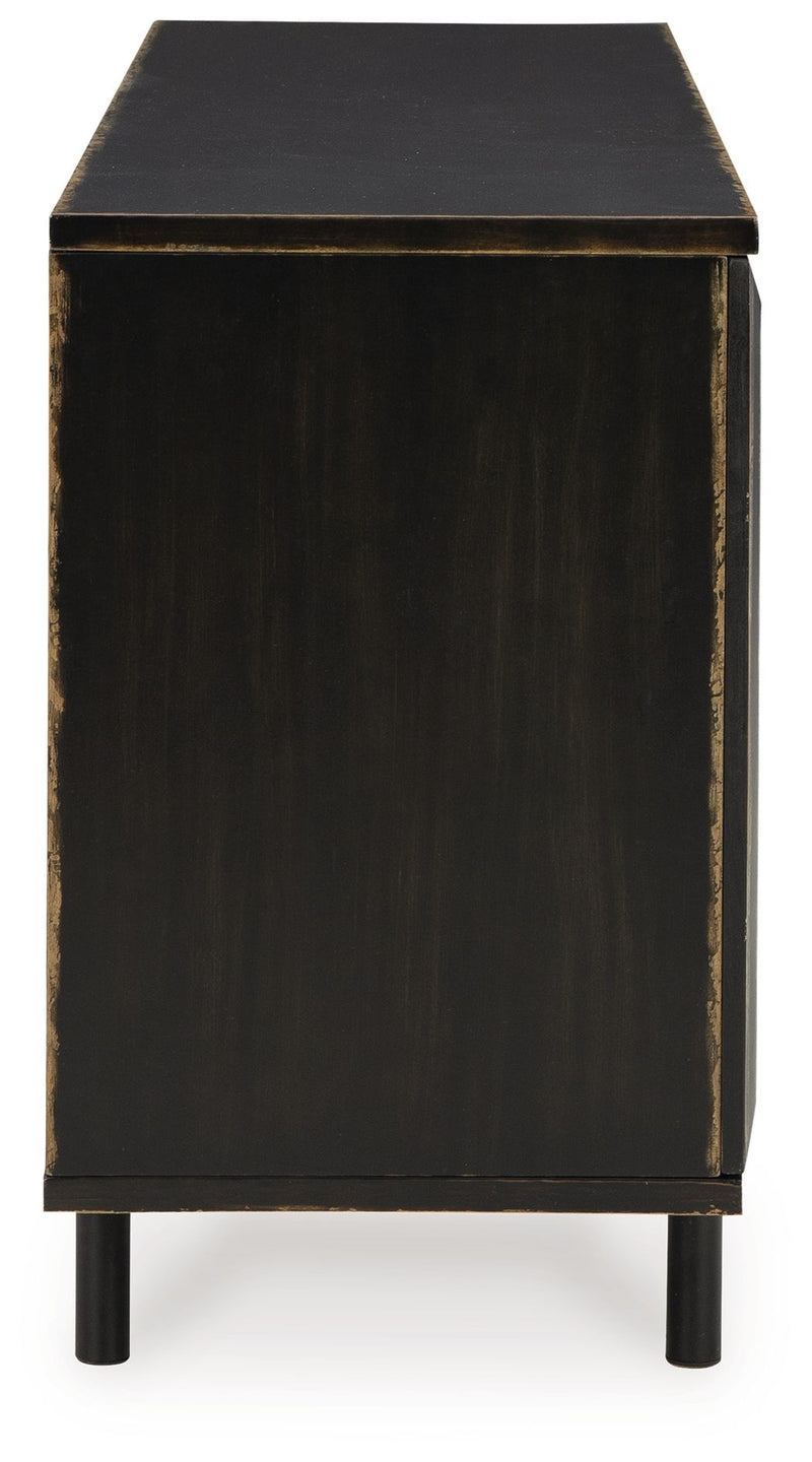 Fair Ridge - Accent Cabinet - Distressed Black - R&R Furniture Gallery (Fountain Valley, CA)