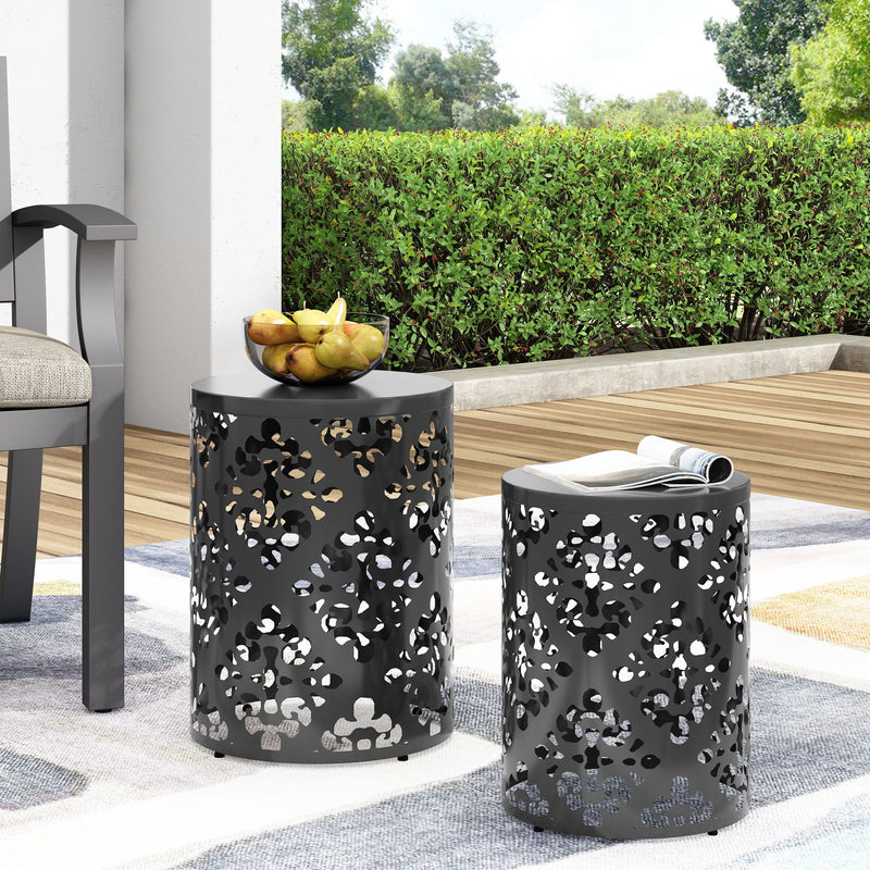 Outdoor Metal Modern Design End Table - R&R Furniture Gallery (Fountain Valley, CA)