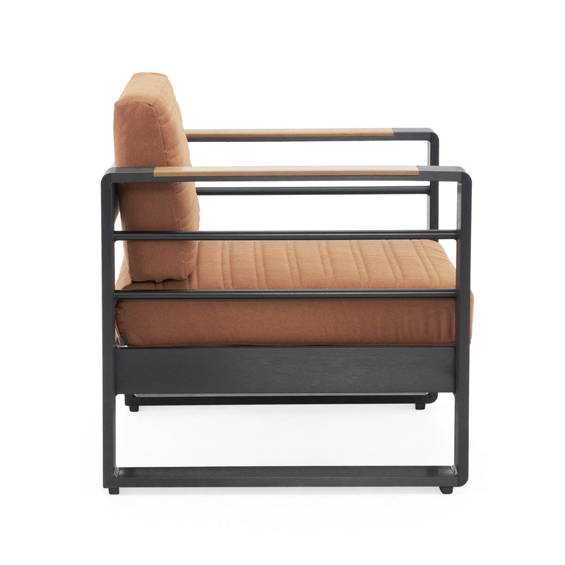 Giovanna - Club Chair Set With Aluminum Frame - R&R Furniture Gallery (Fountain Valley, CA)