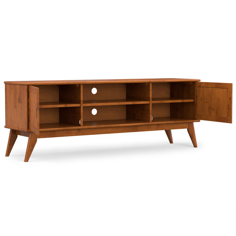 Draper - Handcrafted Mid Century Low TV Media Stand - R&R Furniture Gallery (Fountain Valley, CA)