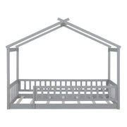 Bed House Bed Frame With Fence - R&R Furniture Gallery (Fountain Valley, CA)
