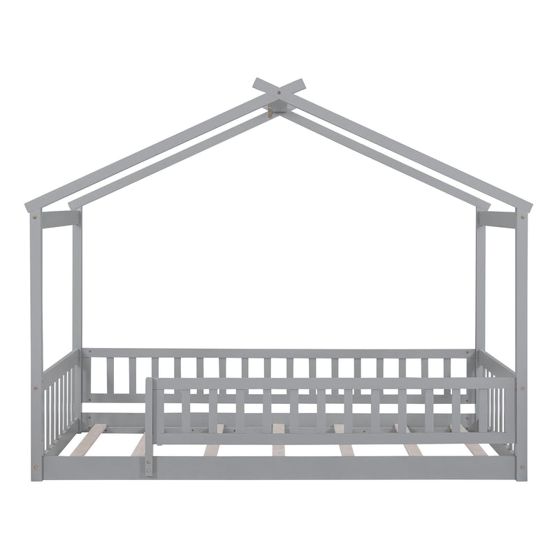 Bed House Bed Frame With Fence - R&R Furniture Gallery (Fountain Valley, CA)