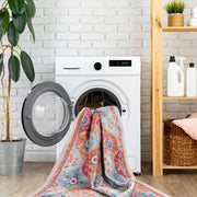 Maval - 8' X 10' Washable Area Rug - Cream - R&R Furniture Gallery (Fountain Valley, CA)