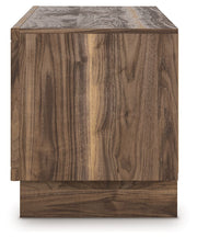Signature Design by Ashley Zadilyn TV stand with fireplace option, featuring wood finish, storage cabinets, and modern design.