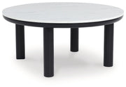 Xandrum - Occasional Table Set (Set of 3) - Black / White - R&R Furniture Gallery (Fountain Valley, CA)
