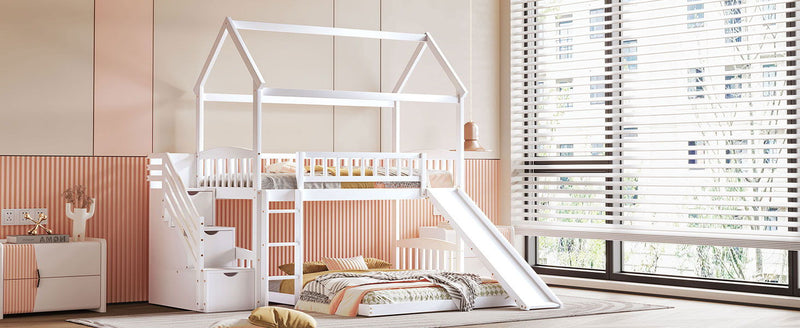 House Bunk Bed With Slide - R&R Furniture Gallery (Fountain Valley, CA)