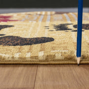 Nature's Nest - 5'3" X 7'3" Polypropylene, Lodge Area Rug - Multi / Beige - R&R Furniture Gallery (Fountain Valley, CA)