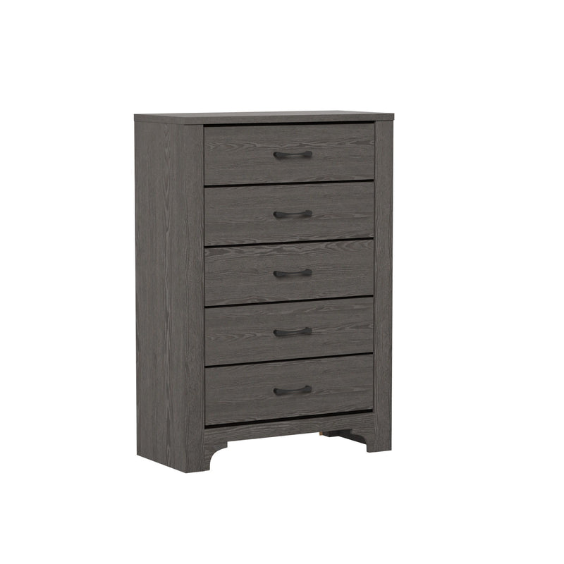 5 Drawer Dresser - Gray / Brown - R&R Furniture Gallery (Fountain Valley, CA)