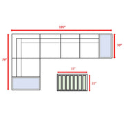 Stylish Entertainment Sectional Set, Outdoor Living - R&R Furniture Gallery (Fountain Valley, CA)