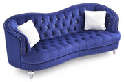 Glory Furniture Jewel stationary sofa with plush cushions and modern design, shown in a stylish living room setting.