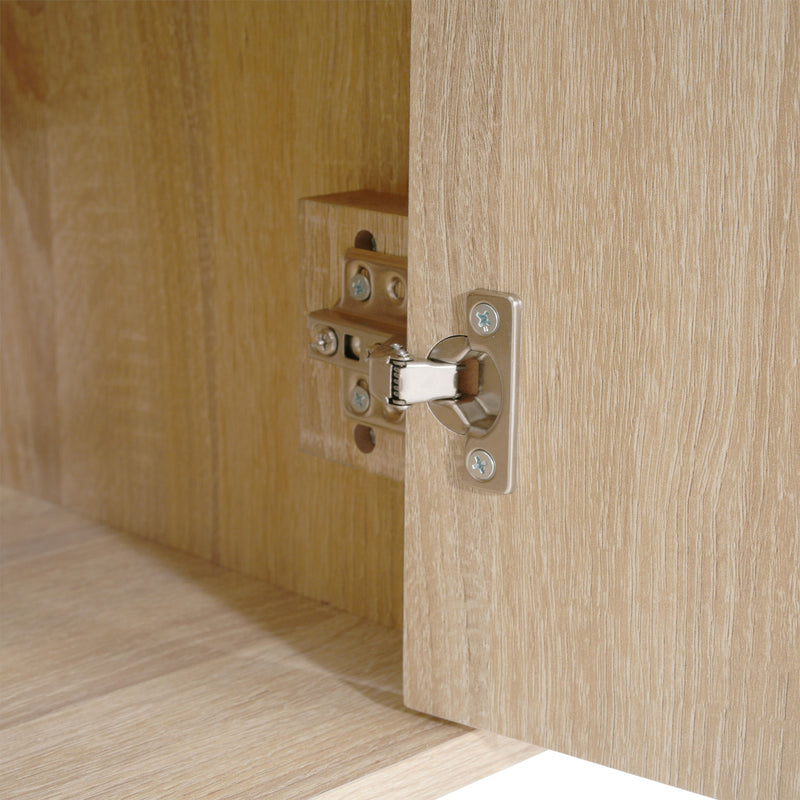 4 Door TV Cabinet, 2 Storage Spaces, Adjustable Shelves - R&R Furniture Gallery (Fountain Valley, CA)