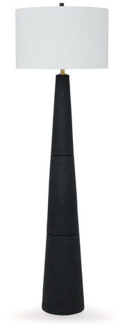 Hallburg - Poly Floor Lamp - Black - R&R Furniture Gallery (Fountain Valley, CA)
