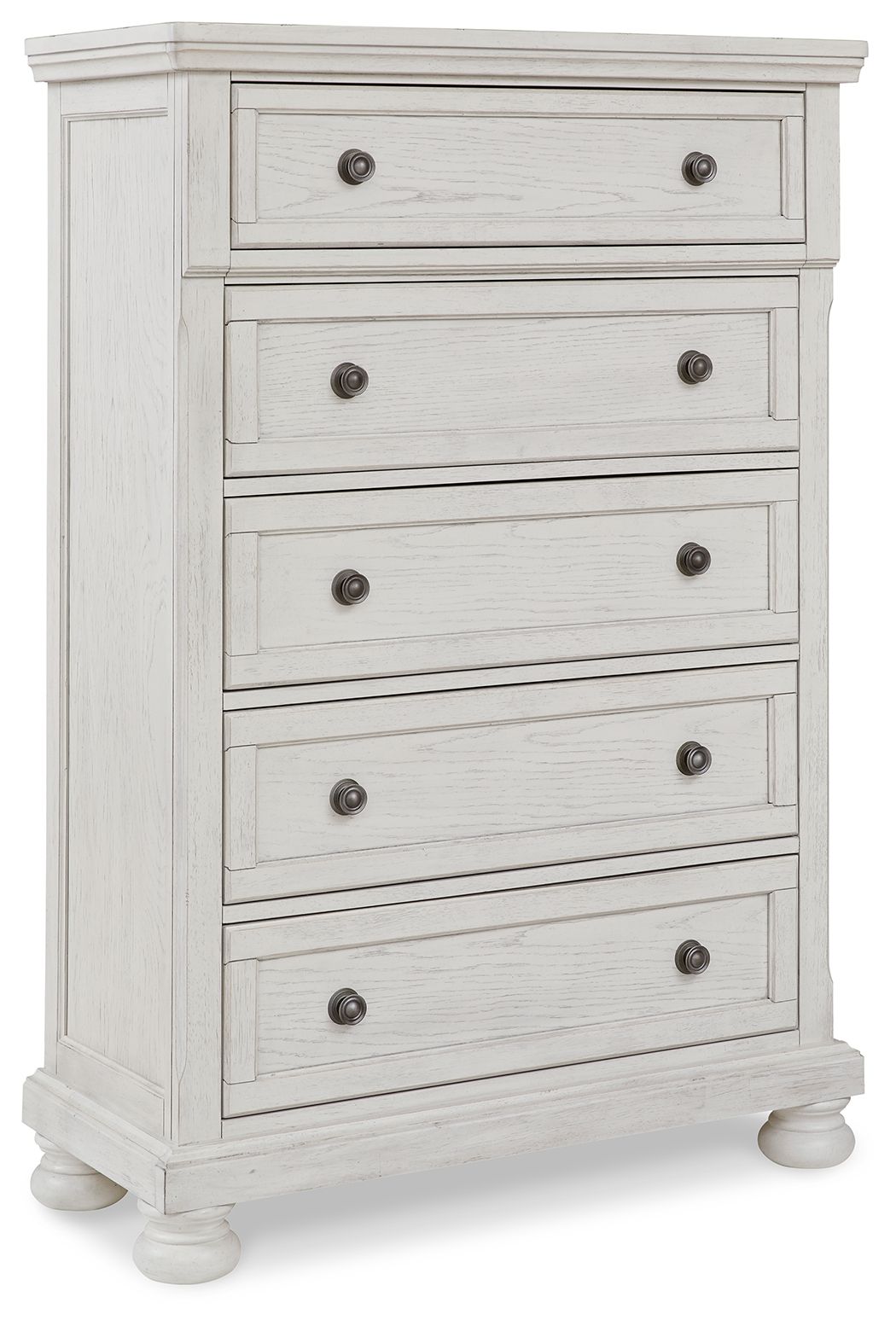 Robbinsdale Signature Design by Ashley® 6-piece sleigh bed bedroom set with matching nightstands and dresser in a classic style.
