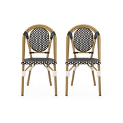 Outdoor Rattan And Aluminum French Bistro Chair Set - R&R Furniture Gallery (Fountain Valley, CA)