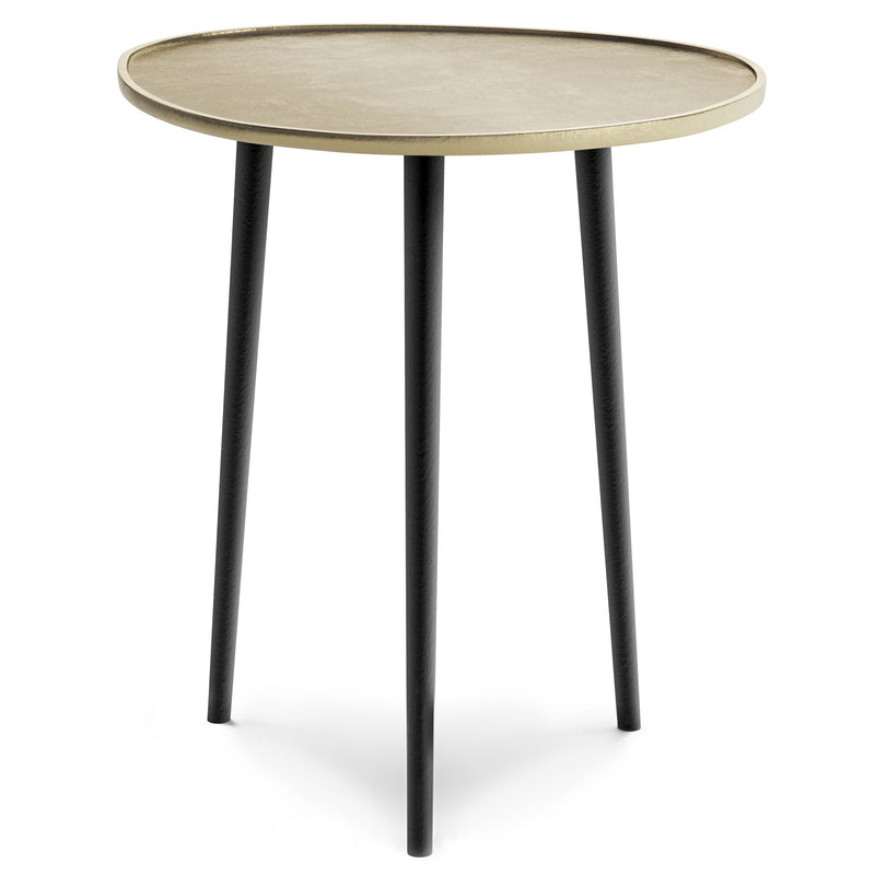 Tanner - Metal Side Table - Gold - R&R Furniture Gallery (Fountain Valley, CA)