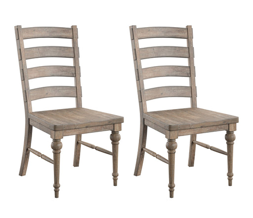 Ladderback Dining Chairs, (Set of 2) - Taupe - R&R Furniture Gallery (Fountain Valley, CA)