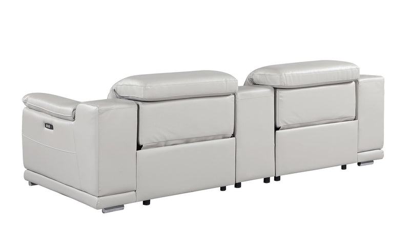 9762 - 3-Piece Modular Power Reclining Console Loveseat With 2 Power Recliners In
