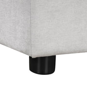 Noble House stationary sectional sofa with upholstered cushions and reversible armrests, ideal for modern living room seating.
