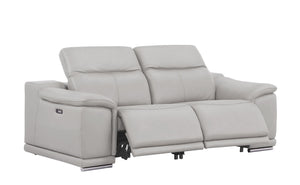 2679 - Genuine Leather Reclining Set (Sofa And Loveseat With 4 Power Recliners)