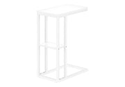 Accent Table, C - Shaped, Marble Look Contemporary & Modern Convenient Design - R&R Furniture Gallery (Fountain Valley, CA)