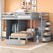 Bunk Bed With Wardrobe, Drawers - R&R Furniture Gallery (Fountain Valley, CA)