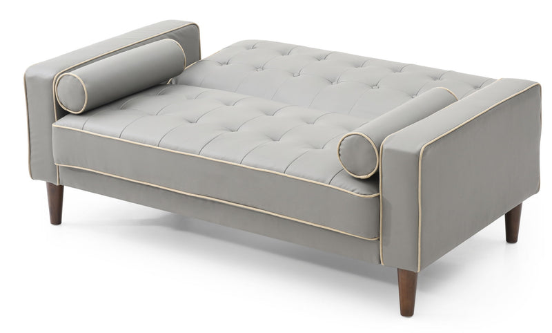 Contemporary Glory Furniture loveseat for two, a stylish futon loveseat with plush cushions and modern design, perfect for small living rooms.
