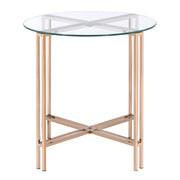 Veises - End Table - Champagne - R&R Furniture Gallery (Fountain Valley, CA)