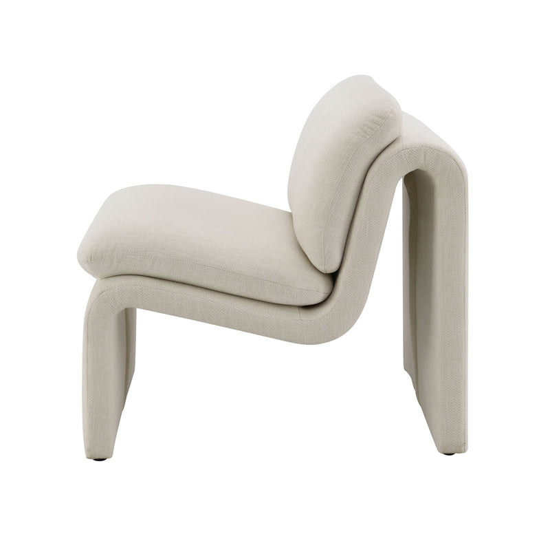 Jaeda - Innovative Elegance Accent Chair In Curved Shape
