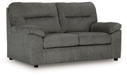 Mineral-colored Bindura stationary loveseat by Signature Design by Ashley® with plush cushions and modern style.