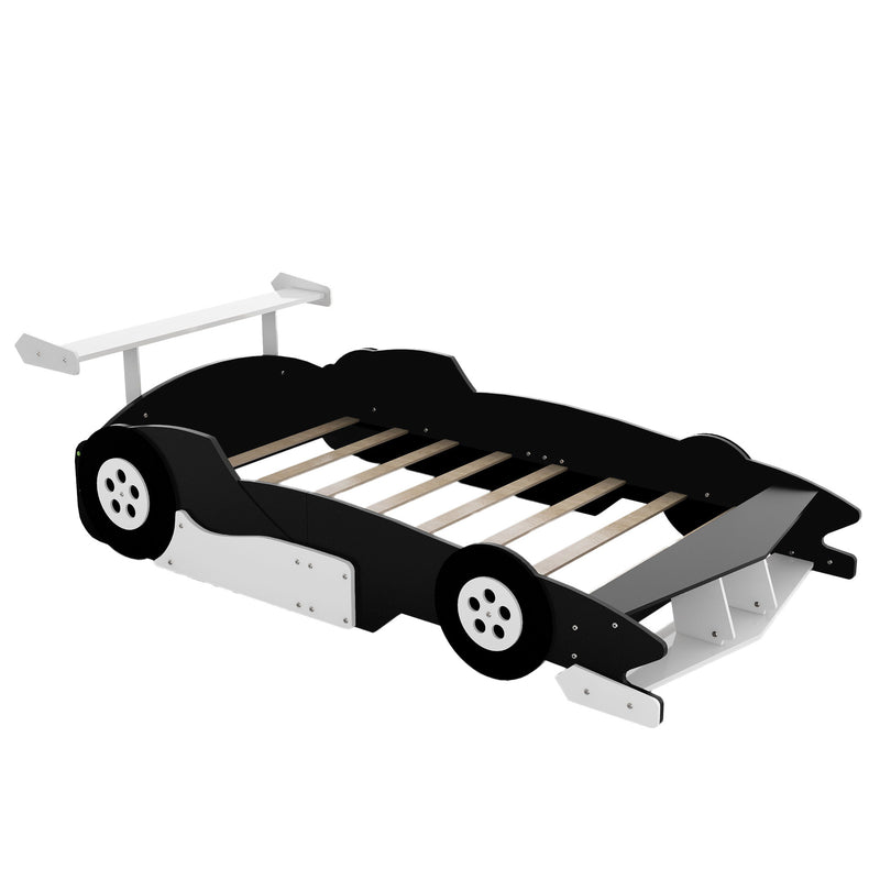 Race Car-Shaped Platform Bed With Wheels - R&R Furniture Gallery (Fountain Valley, CA)