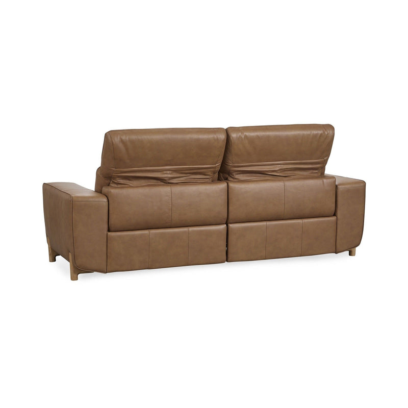 Kadon - Leather Power Recliner Sofa - Tan - R&R Furniture Gallery (Fountain Valley, CA)