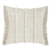 Natural-colored Lucera 22x22 inch accent pillow by Classic Home, showcasing soft fabric and stylish design for home decor.