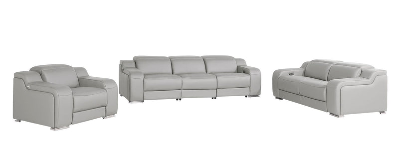 1116 - 6-Piece Modular Power Reclining Sofa, Loveseat & Chair Set In With 6 Power Recliners & Power Headrests