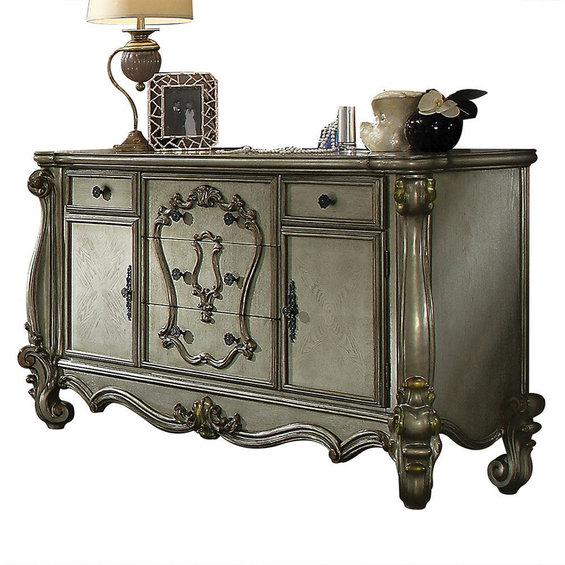 Versailles - Dresser - Antique Platinum Finish - R&R Furniture Gallery (Fountain Valley, CA)