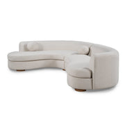Classic Home Concord stationary sectional sofa with plush cushions and modern design, shown in a cozy living room setting.