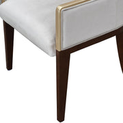 Houston - Dining Arm Chair - Porcini / Walnut - R&R Furniture Gallery (Fountain Valley, CA)