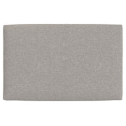 Simpli-Home Rebecca multifunctional coffee table storage ottoman with lift-up lid and soft fabric upholstery.