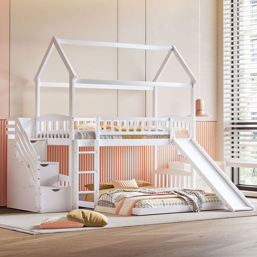 House Bunk Bed With Slide - R&R Furniture Gallery (Fountain Valley, CA)
