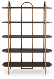 Brentmour - Bookcase - Brown / Gold Finish - R&R Furniture Gallery (Fountain Valley, CA)