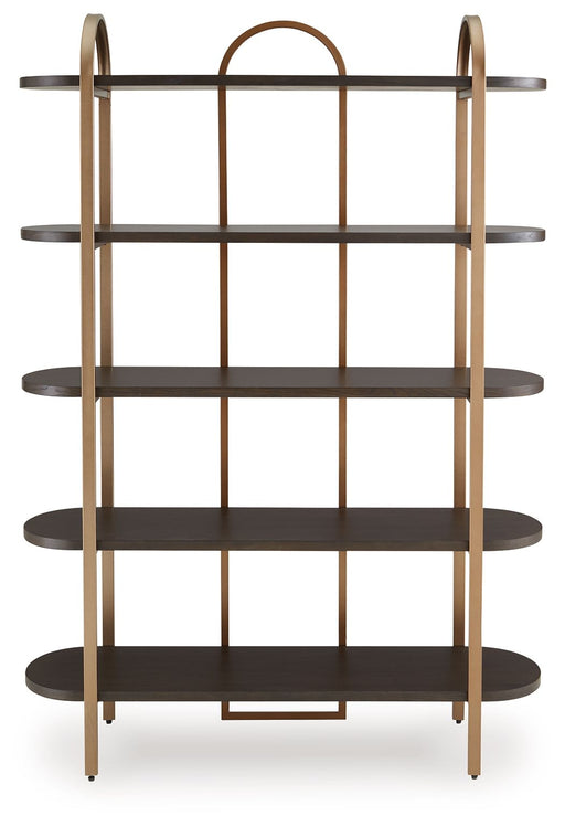 Brentmour - Bookcase - Brown / Gold Finish - R&R Furniture Gallery (Fountain Valley, CA)