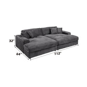 Hilde - Sectional Sofa With 4 Pillows - R&R Furniture Gallery (Fountain Valley, CA)