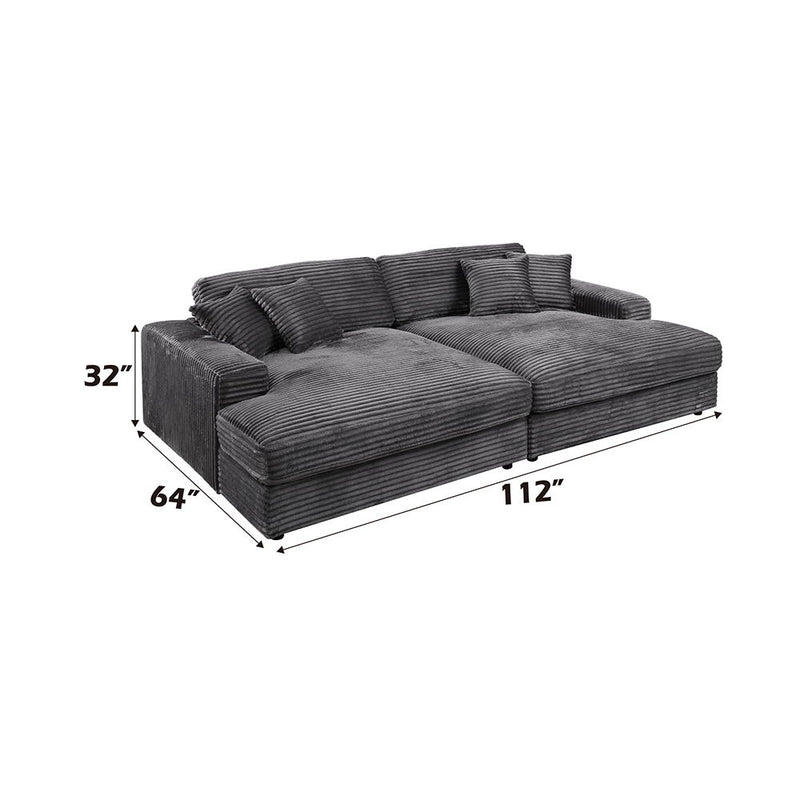 Hilde - Sectional Sofa With 4 Pillows - R&R Furniture Gallery (Fountain Valley, CA)