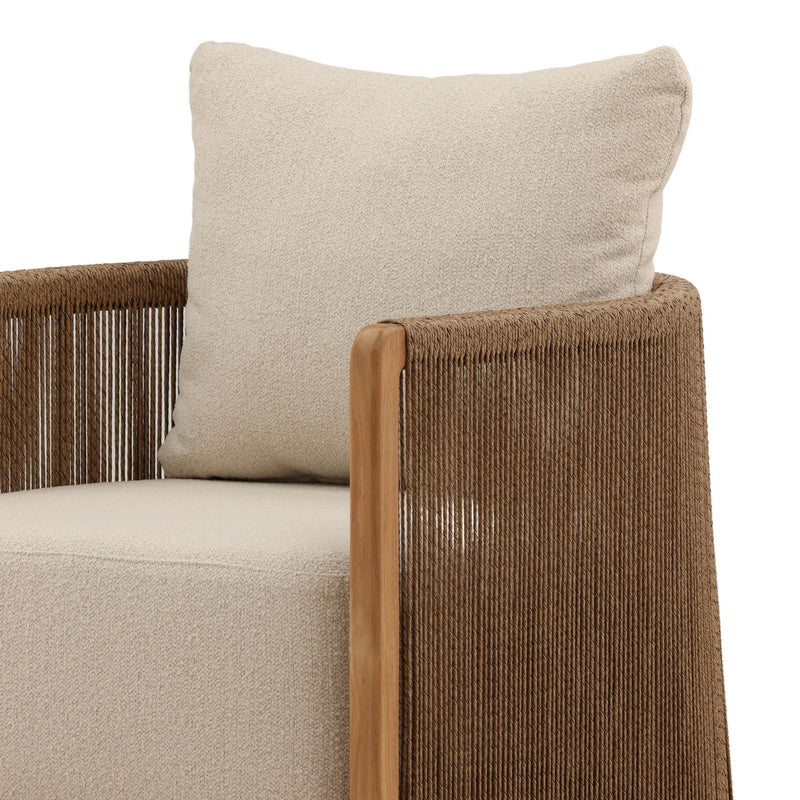 Zosia - Outdoor Sofa Chair - Sand And Natural